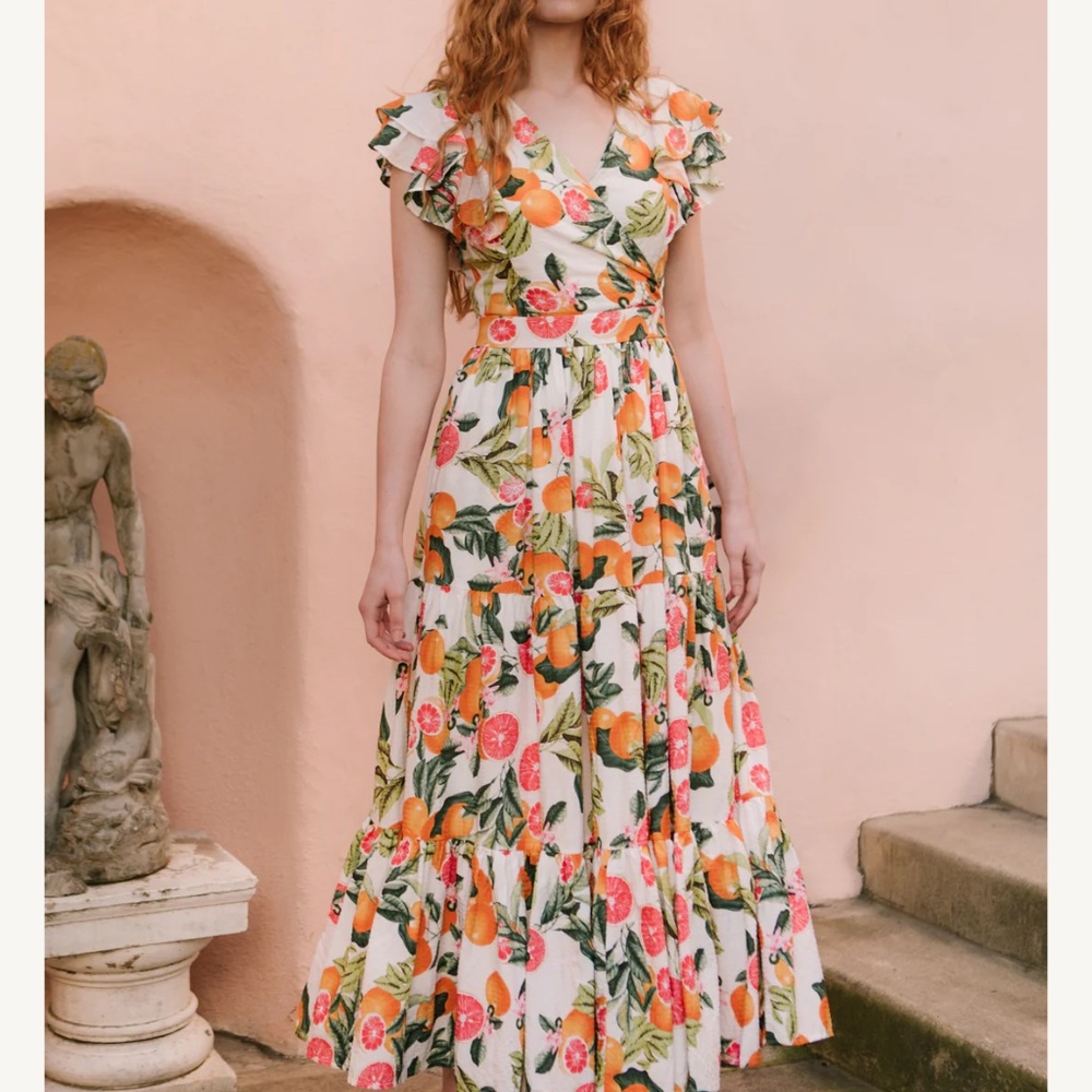 Citrus Summer Dress Plus Size